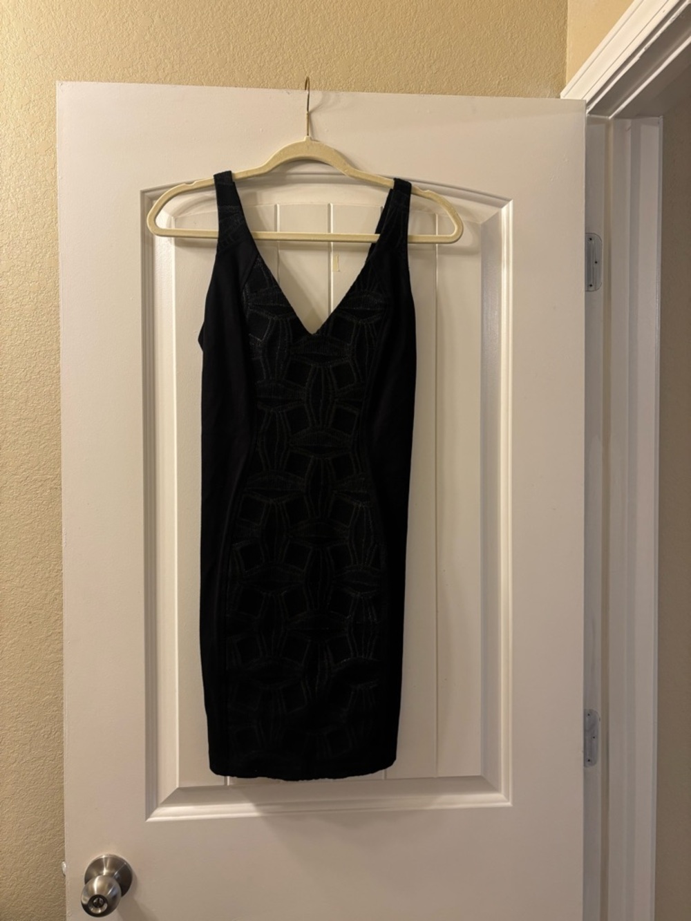 Amanda Uprichard Black V-Neck Dress